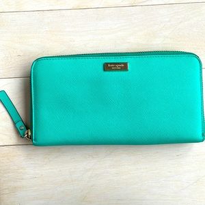 Teal Kate Spade Wallet